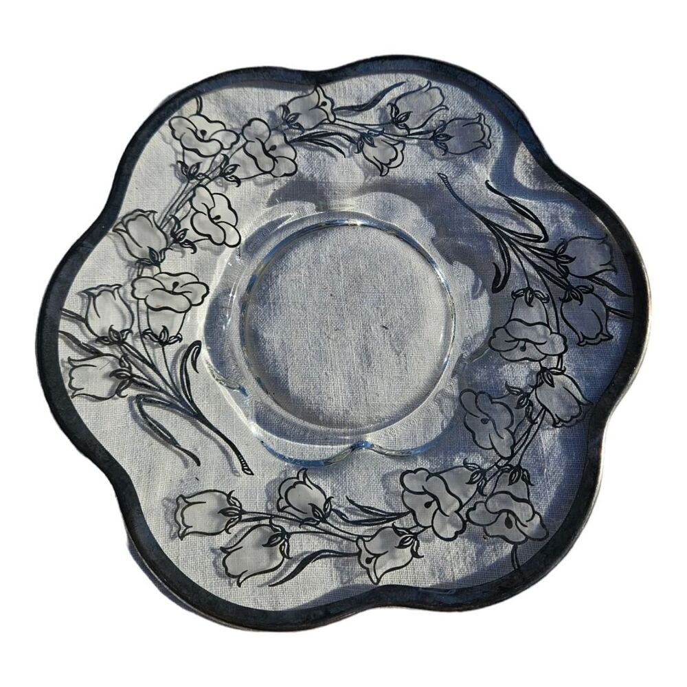 VTG Flower Plate by Duncan & Miller